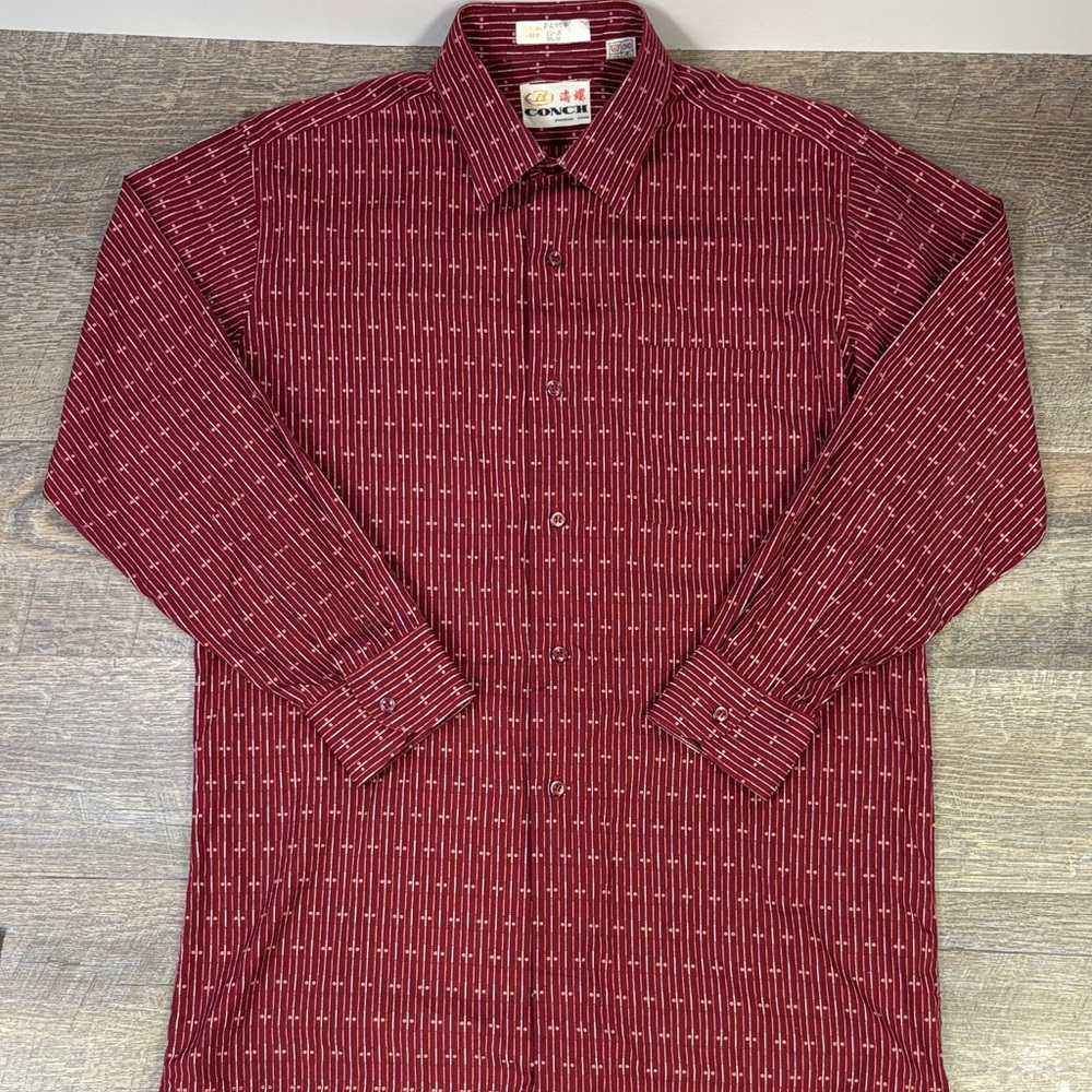 Vintage Conch Shanghai Button-Up Shirt – Men’s 15-31 (38-76) - Picture 2 of 8
